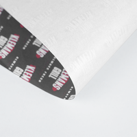 Papier ciré anti-graisse imprimé avec texte de marque personnalisé multicolore pour les aliments frits, les collations, les hamburgers, les sandwichs à emporter