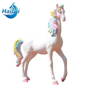 Dış Mekan Büyük Fiberglas At Heykeli Çizgi Film Karakteri Büyük Heykel Modern Sanat - Product Image 6