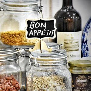 Mini carte en bois <span class=keywords><strong>petit</strong></span> tableau noir bureau Message décoration simple face <span class=keywords><strong>petit</strong></span> tableau noir jolie fille pour mariage et fête décor - Product Image 6
