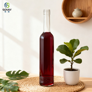 Bouteille de vin de Bordeaux 500 ml à prix d'usine, bouteille de vin en verre mince de Bourgogne, bouteille de vin en verre vert antique avec bouchon à vis, bouteille de champagne en verre - Product Image 2