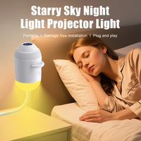 Lampe de nuit ciel étoilé double mode avec 3 diapositives étoiles, projecteur LED RGB, lampe d'ambiance romantique galaxie ciel étoilé