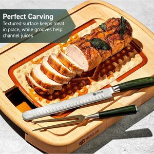 Tabla de cortar de bambú, tabla de cortar portátil de bambú para cocina, adecuada para cortar verduras y frutas, categoría: bambú - Product Image 1