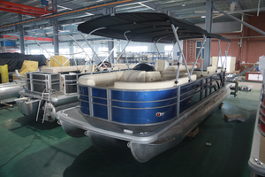 <span class=keywords><strong>Bateau</strong></span> ponton à pont unique Kinocean de 25 pieds, meubles, <span class=keywords><strong>bateau</strong></span> pneumatique avec moteur à vendre - Product Image 2