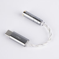 Câble de décodage audio portable sans perte NICEHCK NK1, câble mixte OCC et OCC plaqué argent, adaptateur DAC HiFi Type-C vers 3,5 mm