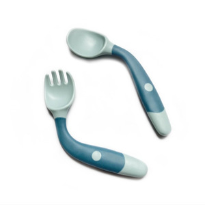 <span class=keywords><strong>Cuchara</strong></span> de Bebé <span class=keywords><strong>Curva</strong></span> de PP Suave Directo de Fábrica para Entrenamiento, Puede Doblarla - <span class=keywords><strong>Cuchara</strong></span>-Tenedor Giratoria para Alimentos Complementarios - Product Image 1