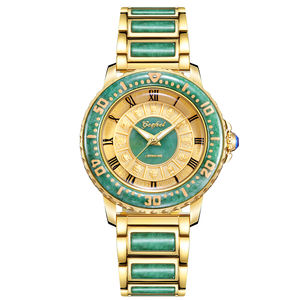 Original Design Jadeite <b>Bracelet</b> Stainless Steel Automatic <b>Watch</b> Luxury Mechanical Jade <b>Watch</b> for <b>Men</b> - Product Image 1