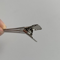 Vente en gros de pinces à cheveux personnalisées pour coiffeur canard 4.6cm Fixateur de cheveux en métal en acier inoxydable du fabricant