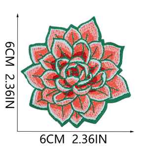 Hot Sale Iron on Peach Eye Skull Lips Rose Woman Patch for Clothes Bag Decoration - Product Image 4