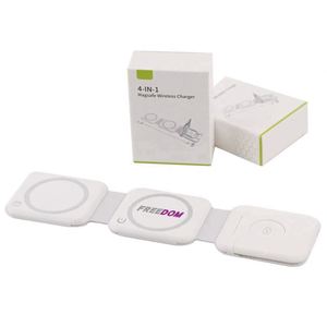 Chargeur sans fil magnétique pliable 3-en-1 portable avec charge rapide et design imprimé UV - Product Image 2