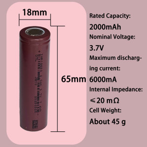 Batería de Iones de Litio 21700 de Gran Capacidad Personalizada de Fábrica, 3.7V 18650, 2600mAh-4500mAh, Recargable - Product Image 5