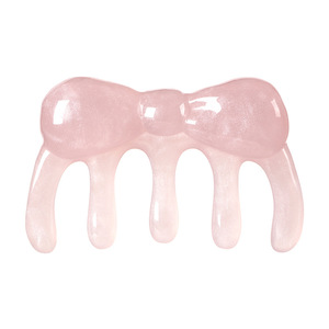 FaSoLa Scalp Massage <b>Comb</b> 6.1x7.6cm Resin <b>Butterfly</b> Shape For Hair Care - Product Image 1