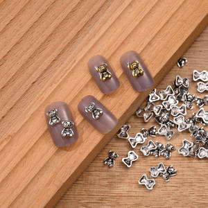 Lindo oso <span class=keywords><strong>Panda</strong></span> Retro <span class=keywords><strong>uñas</strong></span> pegatinas Metal DIY <span class=keywords><strong>uñas</strong></span> accesorios al por mayor - Product Image 3