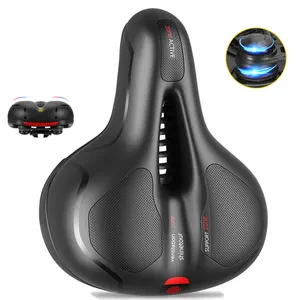 Xunting Wholesale Custom Cool Springs Mens 3D Gel Comfortable Bike Waterproof Leather Bicycle Saddle For Mountain Bicycle