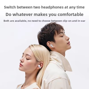 Auriculares de Clip para Oreja 5.4 con Cancelación Activa de Ruido (ANC), Resistentes al Agua, Sonido Estéreo Binaural, Compatibles con Dos Teléfonos - Product Image 4