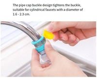 Adaptateur de buse de robinet de douche universel 360 Rotation économie d'eau économiseur plastique Durable buse de filtre de robinet