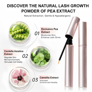 Sérum liquide pour la croissance des <span class=keywords><strong>cils</strong></span> à l'huile <span class=keywords><strong>de</strong></span> ricin, végan, naturel, hydratant, rehausseur <span class=keywords><strong>de</strong></span> <span class=keywords><strong>cils</strong></span> pour des <span class=keywords><strong>cils</strong></span> plus longs, plus épais et plus volumineux - Product Image 3