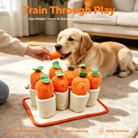 Jouet interactif pour chien, puzzle d'enrichissement olfactif, carotte qui couine