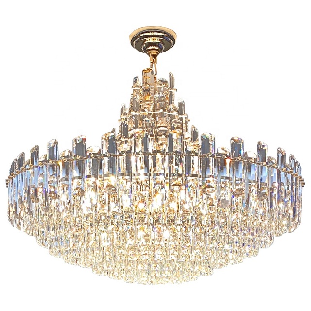 Light Luxury Crystal Chandelier Post-modern Simple Villa Duplex Hall Living Room Main Lamp Nordic Dining Room Chandelier