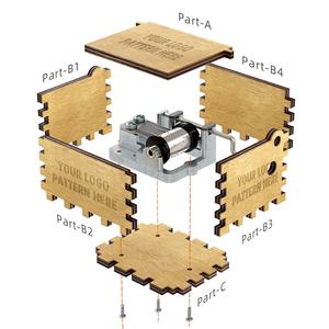 Caja Musical <span class=keywords><strong>de</strong></span> Manivela Sankyo, Caja <span class=keywords><strong>de</strong></span> Música con Canción Personalizada, Mecanismo <span class=keywords><strong>de</strong></span> Caja Musical - Product Image 2