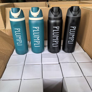 OW2 304 paslanmaz çelik spor 24oz su şişesi spor kulplu fincan Macaron renk termos bardak büyük saman meyve kupası - Product Image 4