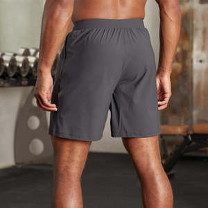 Athletic Sports Nylon Custom Logo 5 Inch Workout Training Mens Gym <b>Shorts</b> With Zipper Pockets - Product Image 2