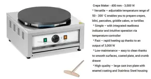<span class=keywords><strong>Crêpière</strong></span> Électrique Professionnelle Heavybao en <span class=keywords><strong>Fonte</strong></span> et Acier Inoxydable 3000W, Revêtement Antiadhésif 2MM d'Épaisseur, pour Usage Domestique, Hôtelier et Commercial - Product Image 2