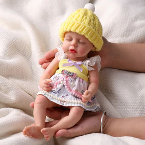 Poupée Reborn Bébé <span class=keywords><strong>Lucy</strong></span> 12'' en Silicone Platine Complet, Réaliste, Faite à la Main, Mini Jouet Doux, Poupée de Mode, Cadeau - Product Image 4