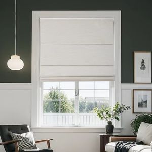 Persianas Romanas Enrollables Automáticas con Elevación <span class=keywords><strong>de</strong></span> Lino, Persianas Eléctricas Inteligentes para Oficina, Protección Solar UV, <span class=keywords><strong>Diseño</strong></span> Personalizado - Product Image 5