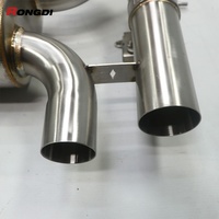 M3 M4 için Performans Tuning Valvetronic Arka Egzoz Boruları ve Uçları 304 Paslanmaz Çelik/Titanyum Alaşımı Fırçalanmış/Cilalı