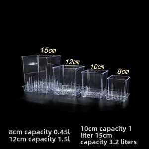 Pot spécial Phalaenopsis P141 pour usage domestique, <span class=keywords><strong>bassin</strong></span> carré transparent, pot <span class=keywords><strong>de</strong></span> plantation en plastique haute transparence - Product Image 3