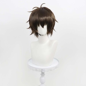 Perruque synthétique courte brune résistante à la chaleur pour cosplay de Nana Osaki (Pétales de la réincarnation) et Senji Touya, style anime pour hommes AOKG-320 - Product Image 3