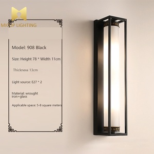 Nouveau Style chinois applique salon fond applique Simple lampe de chevet pour rétro <span class=keywords><strong>Restaurant</strong></span> escalier couloir - Product Image 5