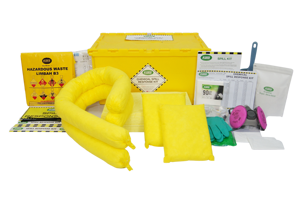 Kit anti-déversement de produits chimiques robuste SABER 45 litres avec conteneur haute résistance, kit d'urgence chimique robuste avec conteneur rigide - Product Image 2