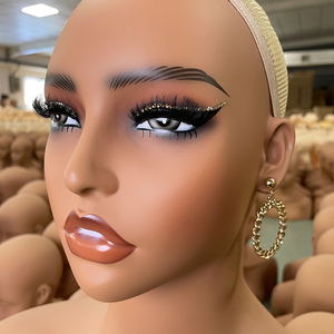 Tête de Mannequin NOAHSIR en Gros, de Haute Qualité, Africaine, Réaliste, Maquillable et Perforable, avec Épaules et Maquillage - Product Image 3
