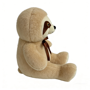 Cute Sitting <b>Sloth</b> Plush Toy Light Brown Soft Fuzzy Stuffed Animal for Kids 3 Years and Above Unisex <b>Gift</b> - Product Image 1