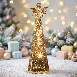 <span class=keywords><strong>Angelo</strong></span> di vetro creativo personalizzato direttamente all'ingrosso di <span class=keywords><strong>natale</strong></span> <span class=keywords><strong>angelo</strong></span> di vetro con luce a LED eco-friendly - Product Image 5