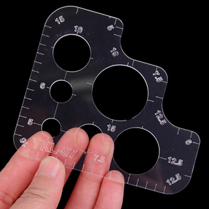 1PCS DIY Handmade <strong>Leather</strong> <strong>Tools</strong> R Rules Rounded Corners Full Size Acrylic Template - Product Image 3