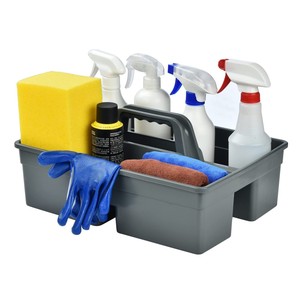 Cleaning Supply Caddy, Supplies Organizer with Handle,Tote Plastic