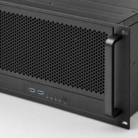 Boîtier de serveur GPU 4U noir personnalisé TZR, en tôle thermolaquée, montable en rack, OEM ODM pour l'entraînement IA et les clusters HPC