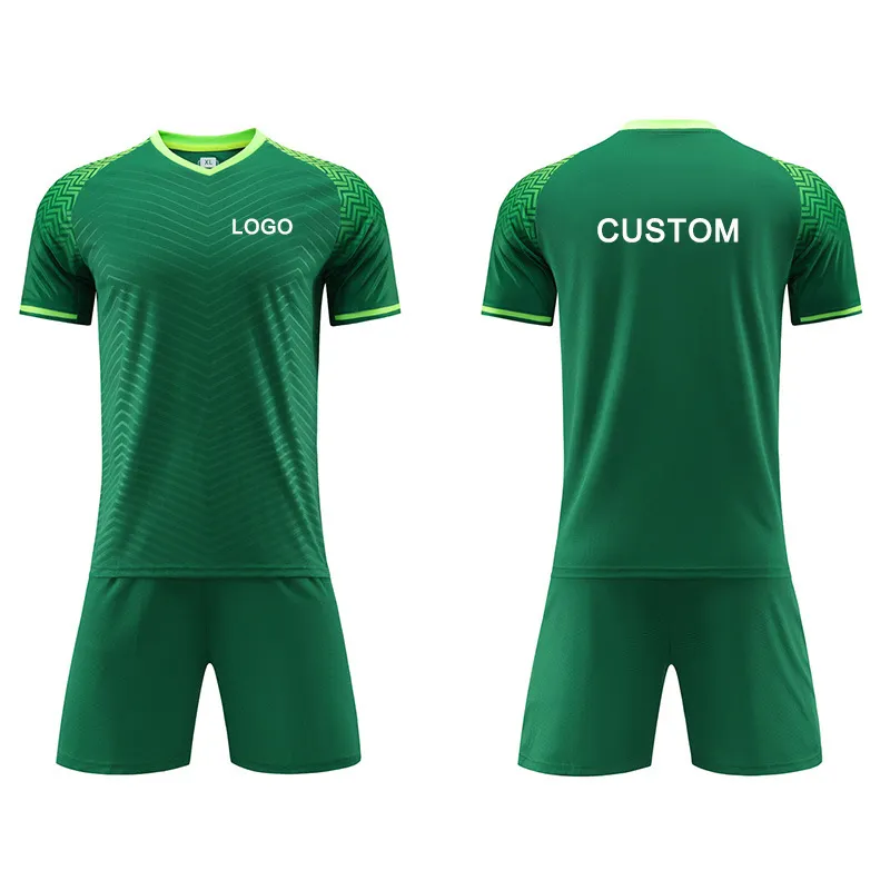 New Custom Thailand Quality Football Shirts Men's Long Sleeve Soccer Uniform Set Team Football Jersey Soccer Wear