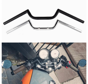 Guidon noir de moto, accessoires de moto de 22mm à <span class=keywords><strong>vendre</strong></span> <span class=keywords><strong>Harley</strong></span> Cafe Racer Bobber <span class=keywords><strong>Chopper</strong></span> - Product Image 1