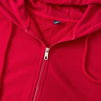Sweat à capuche zippé unisexe en coton et polyester, style décontracté oversize, multicolore, teint uni, en tissu éponge, écologique et respirant, collection automne jeunesse