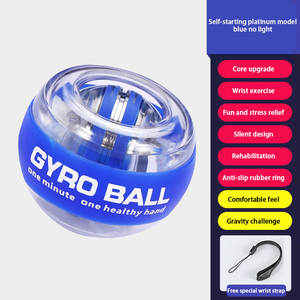 Gyroskopische Silikon-Handgelenk-Rückkehrleistung Gyro-Ball-Übungsgerät Einbaugelenk-Gyroball-Roller Handgelenk-Training Ball-Behinderung 5-farbige Led-Leuchte - Product Image 4