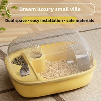 Fournitures pour animaux de compagnie, cage en plastique pour hamsters syriens dorés, habitat de luxe portable avec intérieur spacieux, vente en gros d'usine