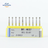 Fraises orthodontiques de haute qualité BR-40EF les consommables de fraises diamantées dentaires de sécurité avancée mèches de routeur à pointe de carbure par Huacera