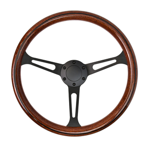 Volant de voiture classique rétro en ABS de haute qualité Leaders 380MM, grain de bois universel - Product Image 6