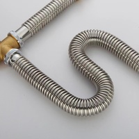 Promotion : Siphon de vidange double bac en acier inoxydable moderne et durable, anti-odeurs, pour évacuation de lavabo
