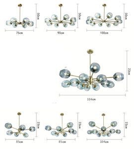 <span class=keywords><strong>Prix</strong></span> de gros faible boule de verre art lustre noir chambre lumière minimaliste moderne - Product Image 6