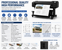 Plotter de Formato Grande TX4200 de 44 Pulgadas, Impresora para Dibujos de Ingeniería CAD, Máquina de Impresión de Pósteres