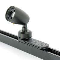 Spot LED sur rail moderne mini réglable 1,5W 3W RA>92 Anti-éblouissement Angle de faisceau étroit Dimmable Éclairage de vitrine